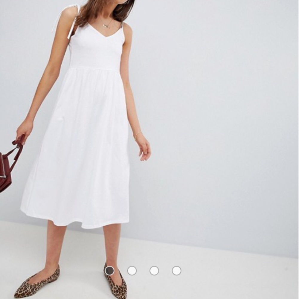ASOS white smock dress